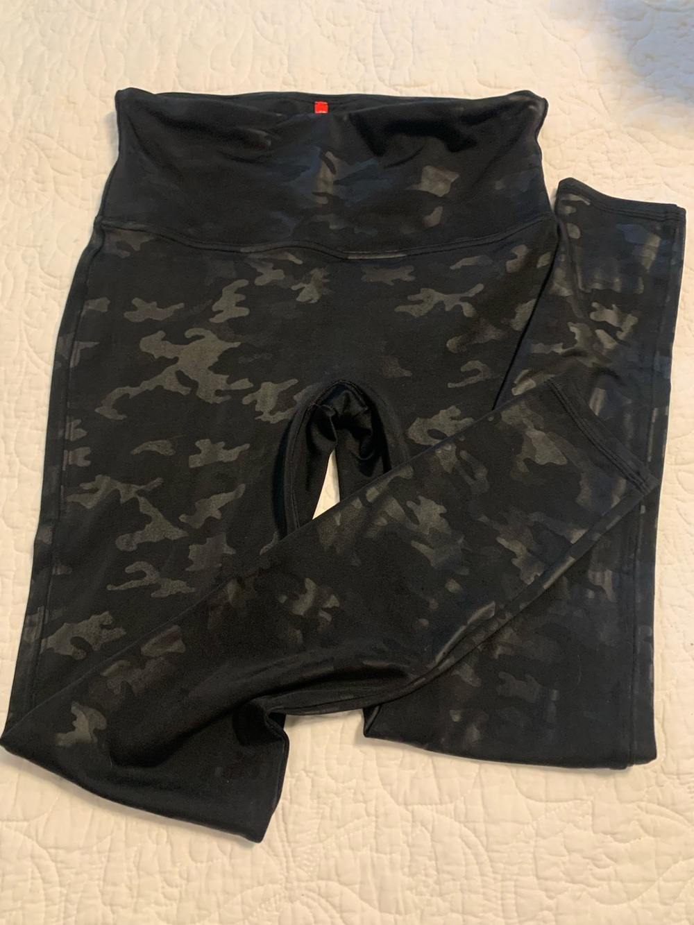 Spanx Black Camo Leggings